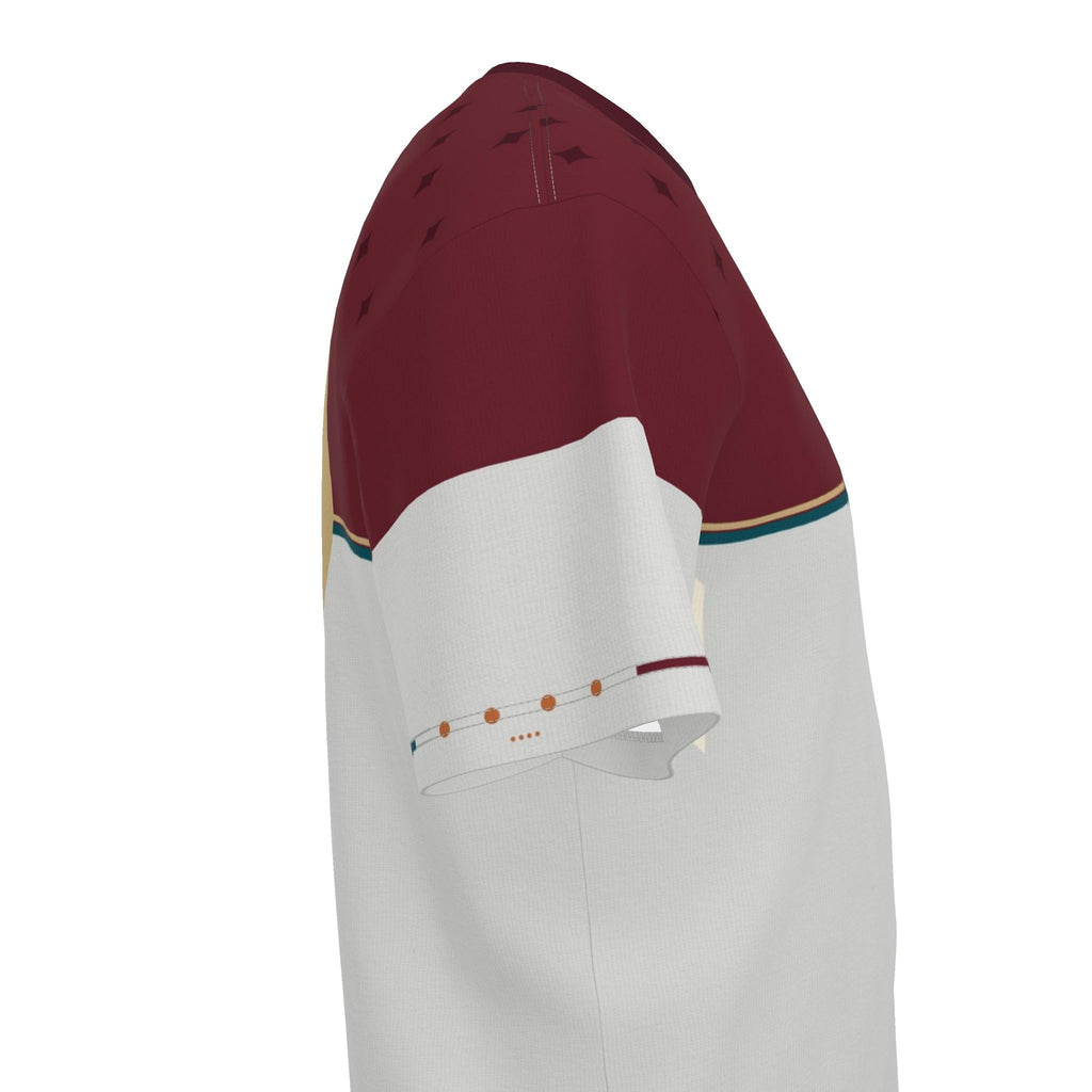 Bordeaux Porcelain Luxury Boxy Cotton T-Shirt