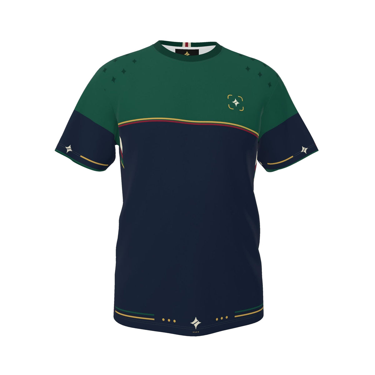 Emerald Nocturne Luxury Boxy Cotton T-Shirt