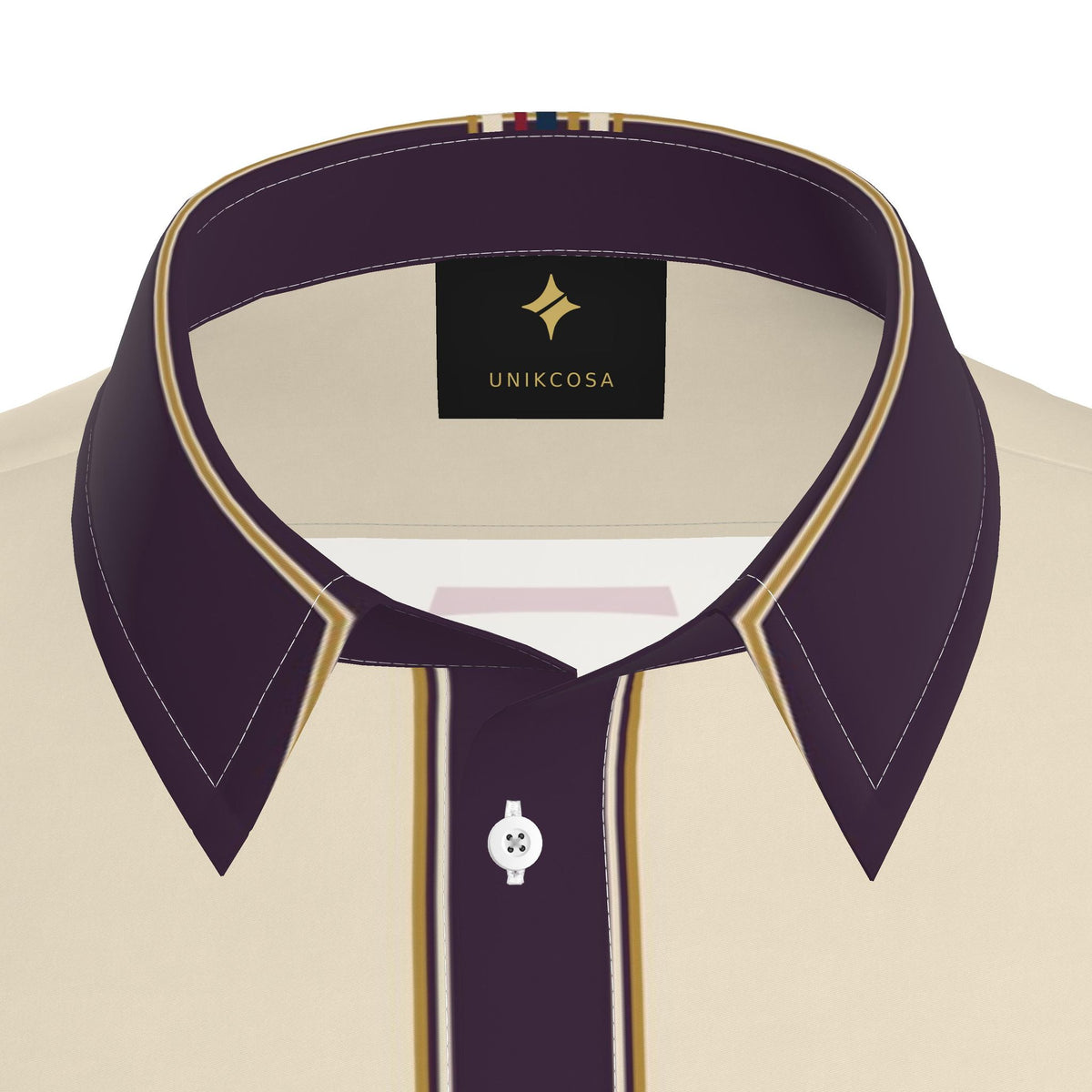 Royal Promenade Luxury Cotton Satin Button-Up Shirt