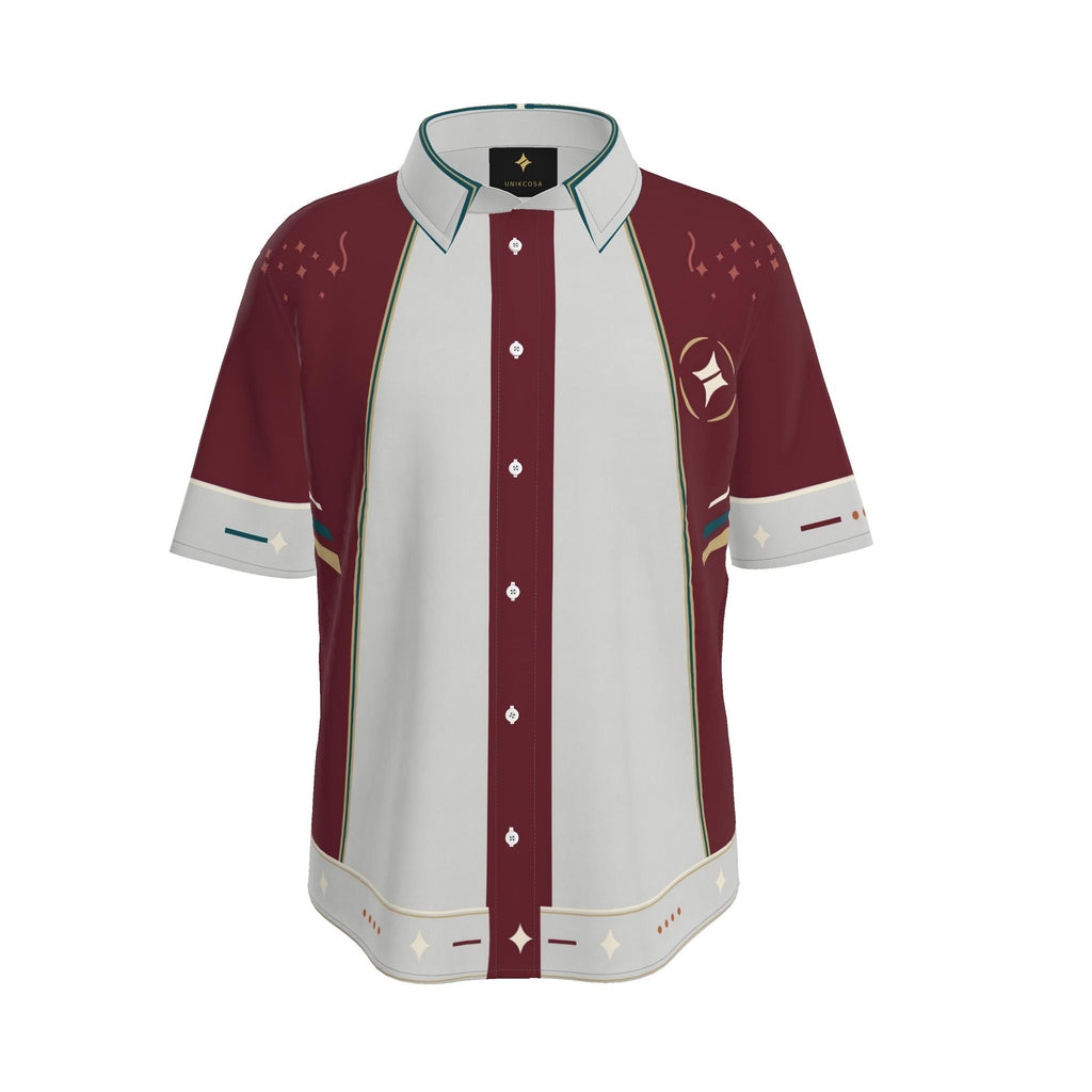 Imperial Colonnade Luxury Cotton Satin Button-Up Shirt