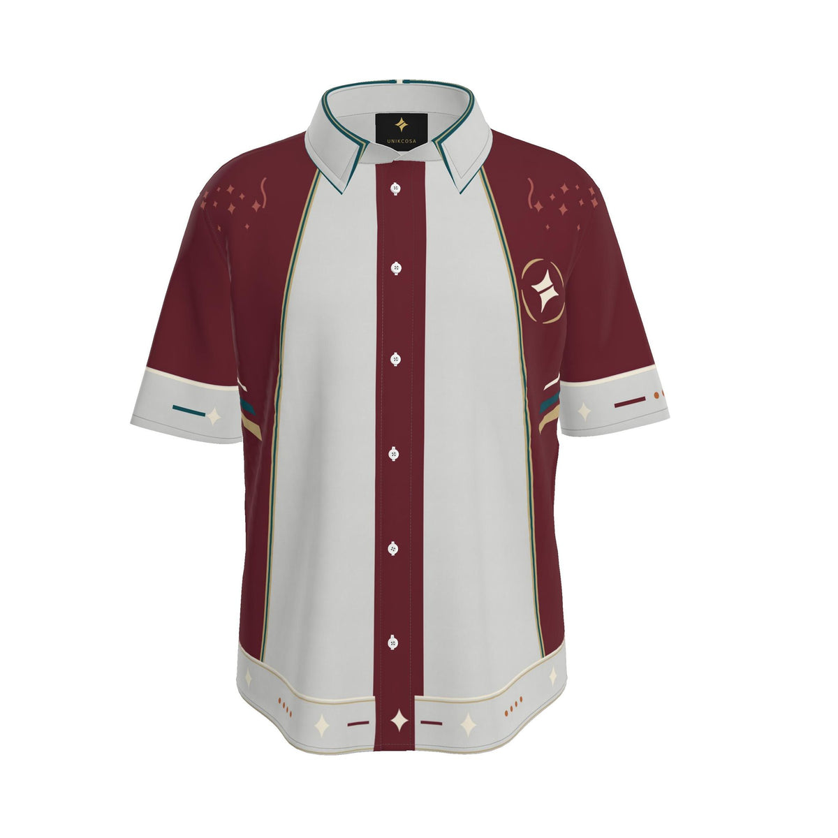 Imperial Colonnade Luxury Cotton Satin Button-Up Shirt