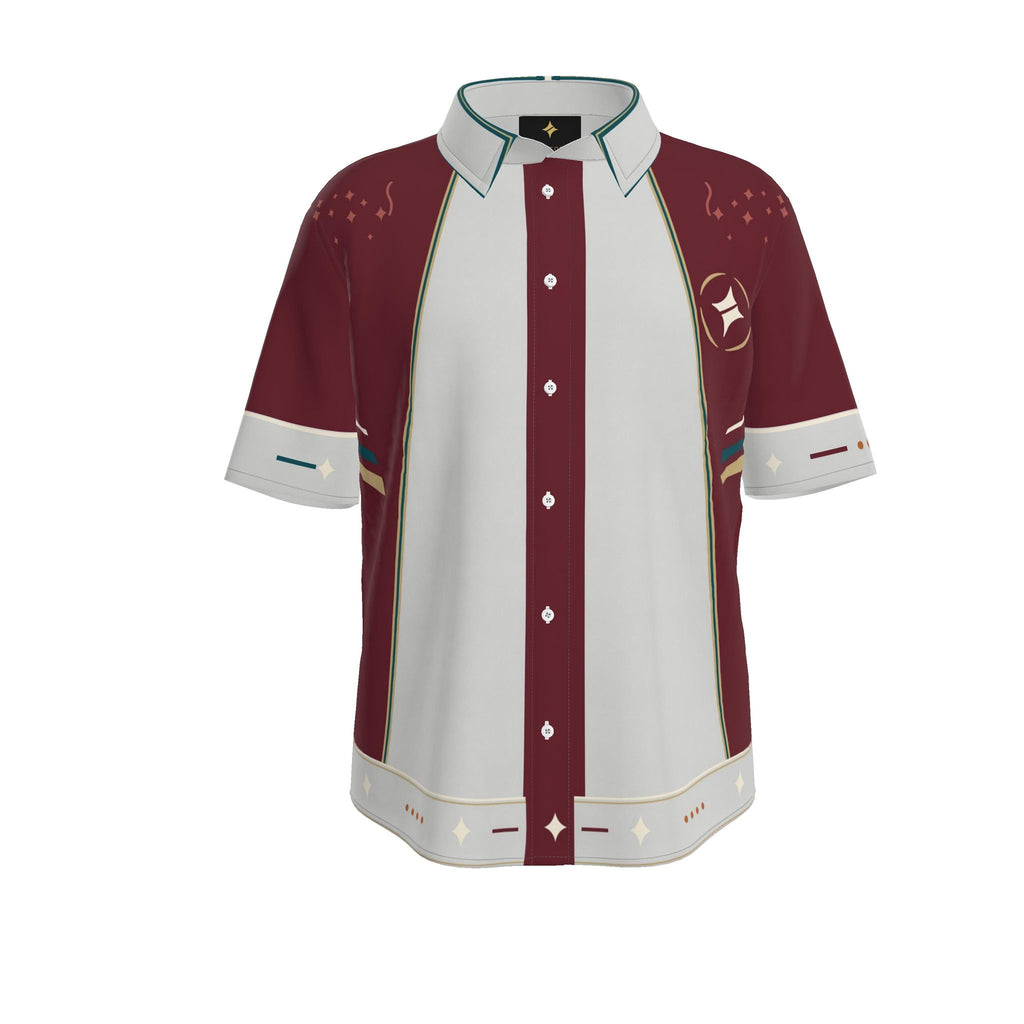 Imperial Colonnade Luxury Cotton Satin Button-Up Shirt