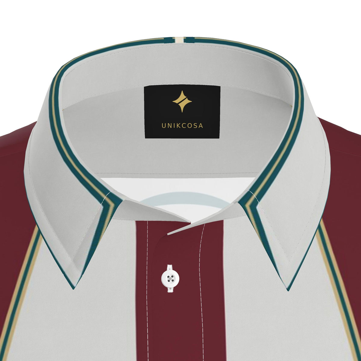 Imperial Colonnade Luxury Cotton Satin Button-Up Shirt
