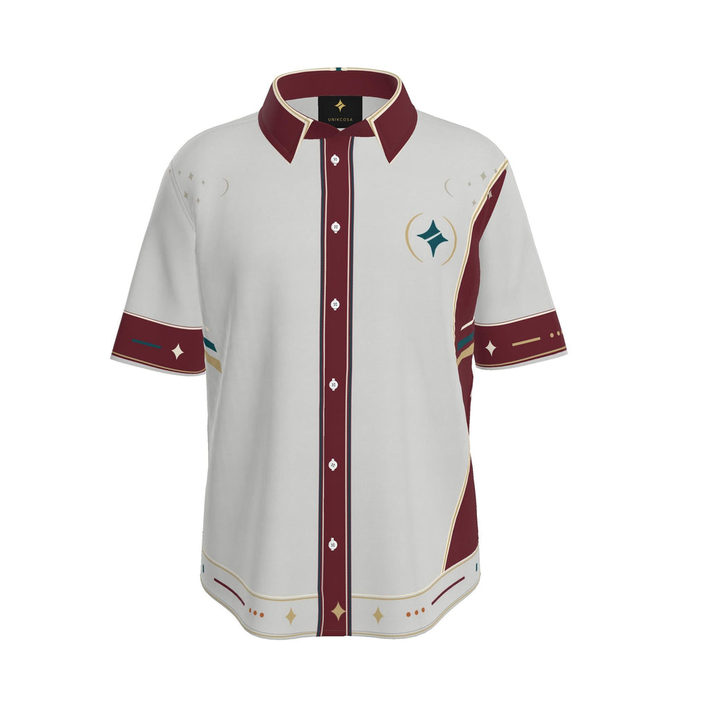 Glacier Passage Luxury Cotton Satin Button-Up Shirt