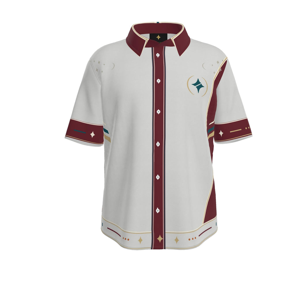 Glacier Passage Luxury Cotton Satin Button-Up Shirt