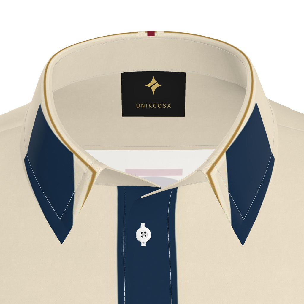 Royal Solstice Luxury Cotton Satin Button-Up Shirt