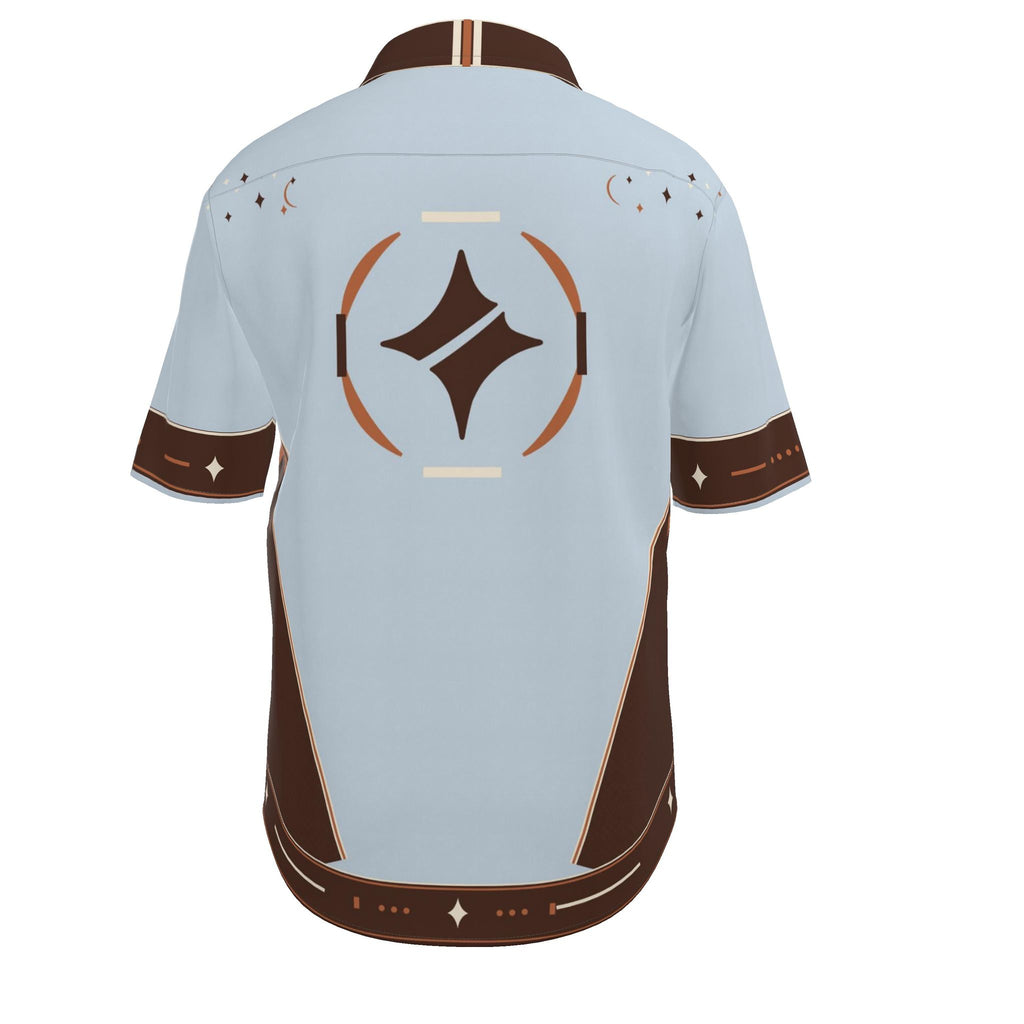 Chocolate Glace Luxury Cotton Satin Button-Up Shirt