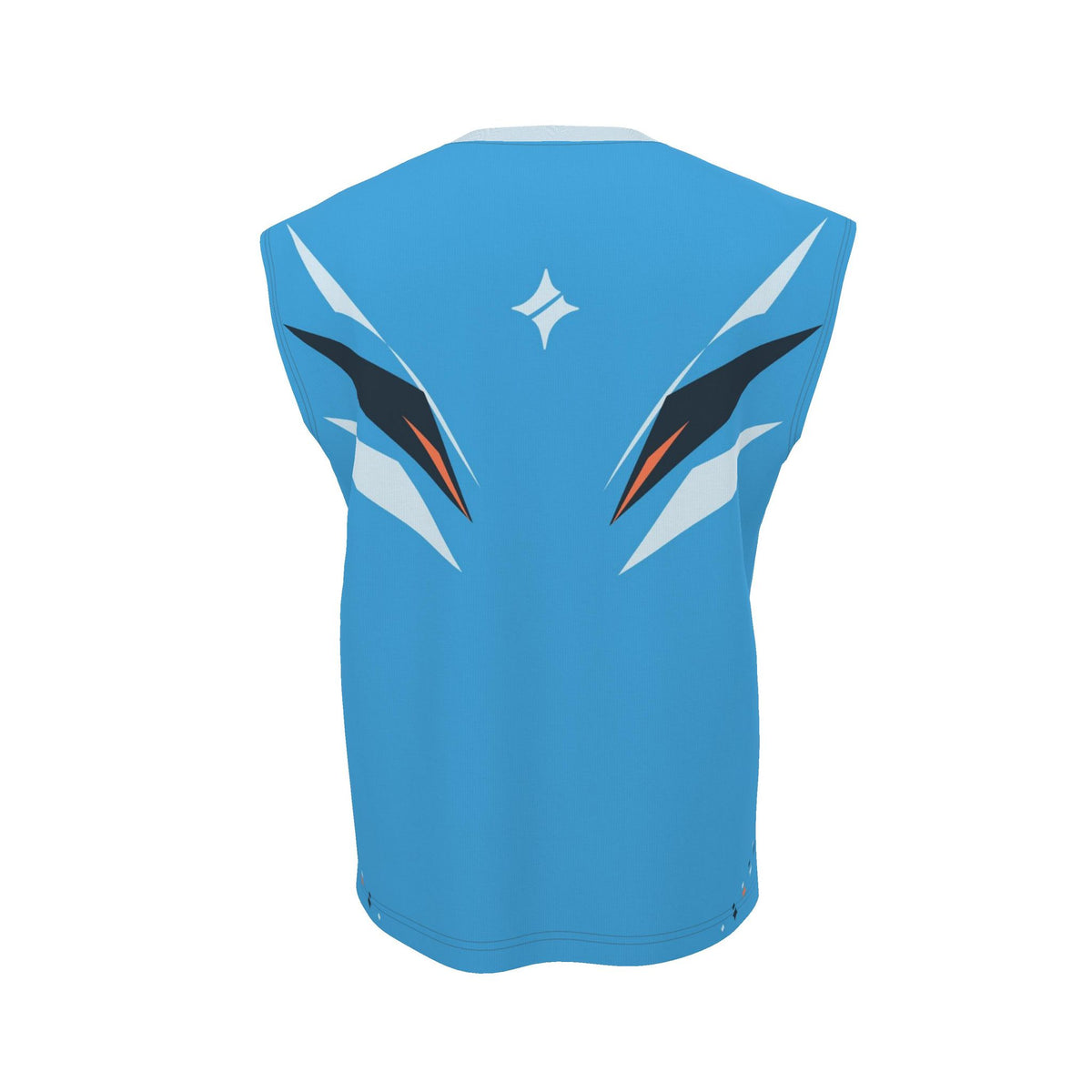 Arctic Cerulean Luxury Sleeveless Cotton T-Shirt