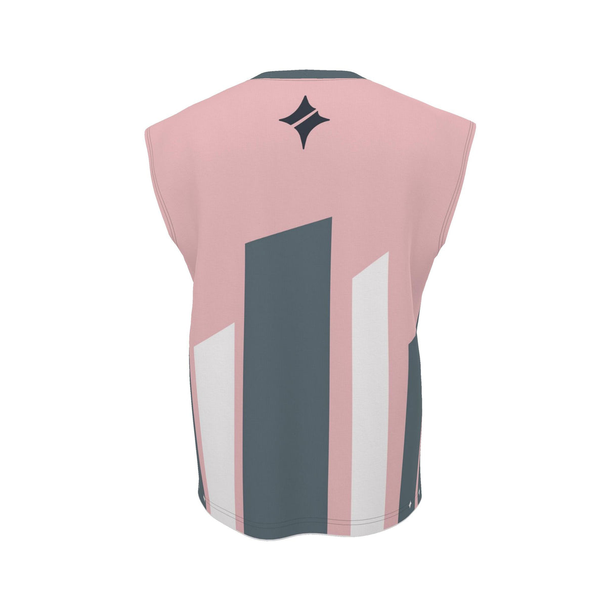 Blush Concrete Luxury Sleeveless Cotton T-Shirt