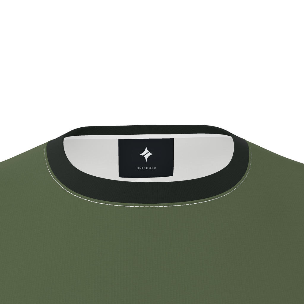 Olive Ink Luxury Sleeveless Cotton T-Shirt