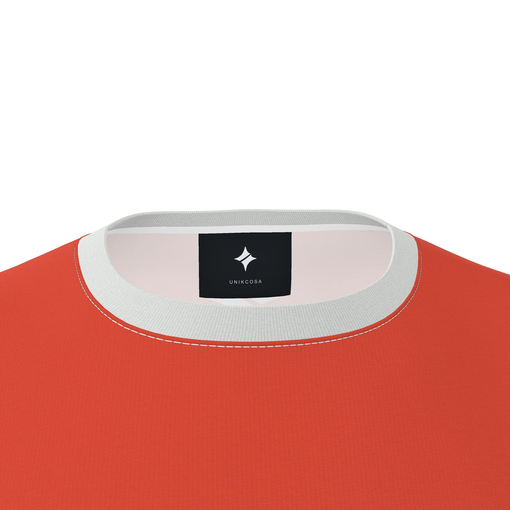 Vermilion Chalk Luxury Sleeveless Cotton T-Shirt
