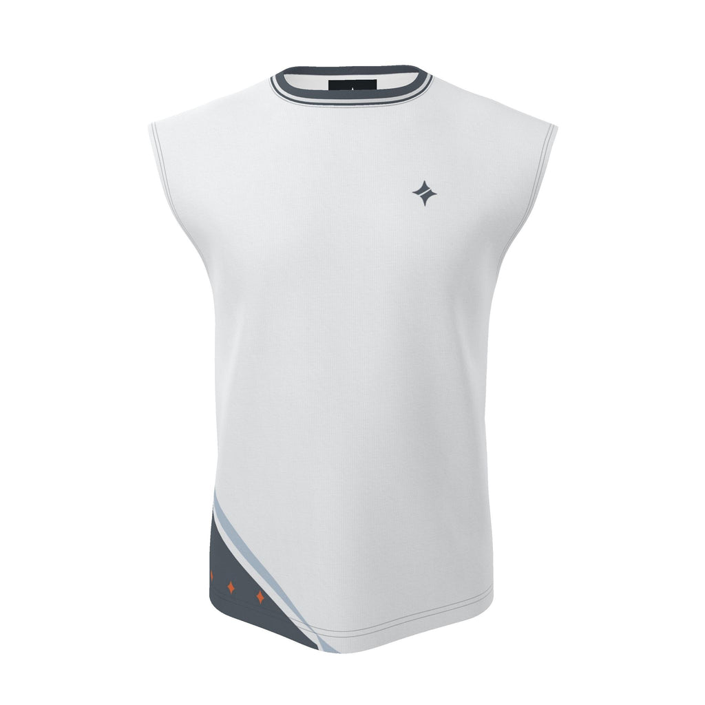 Pearl Circuit Luxury Sleeveless Cotton T-Shirt
