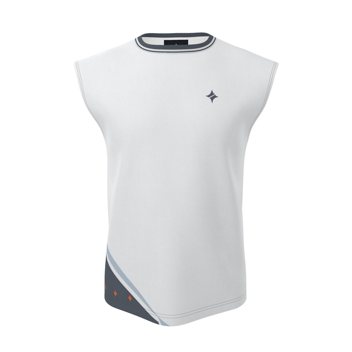 Pearl Circuit Luxury Sleeveless Cotton T-Shirt
