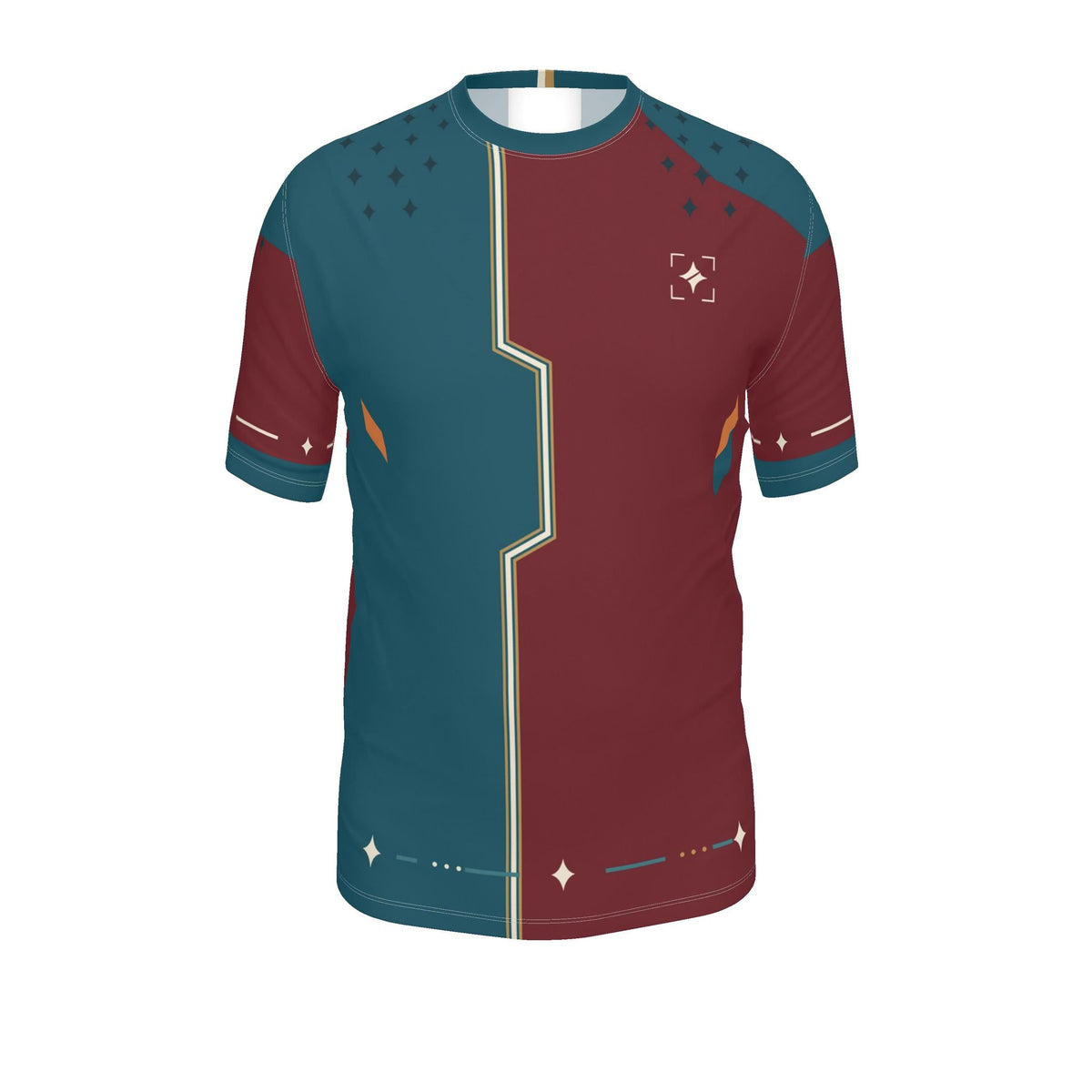 Peacock Meridian Regular-Fit Cotton T-Shirt — original garment front view
