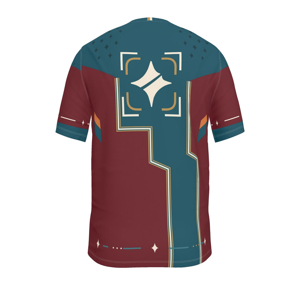 Peacock Meridian Regular-Fit Cotton T-Shirt — original garment back view