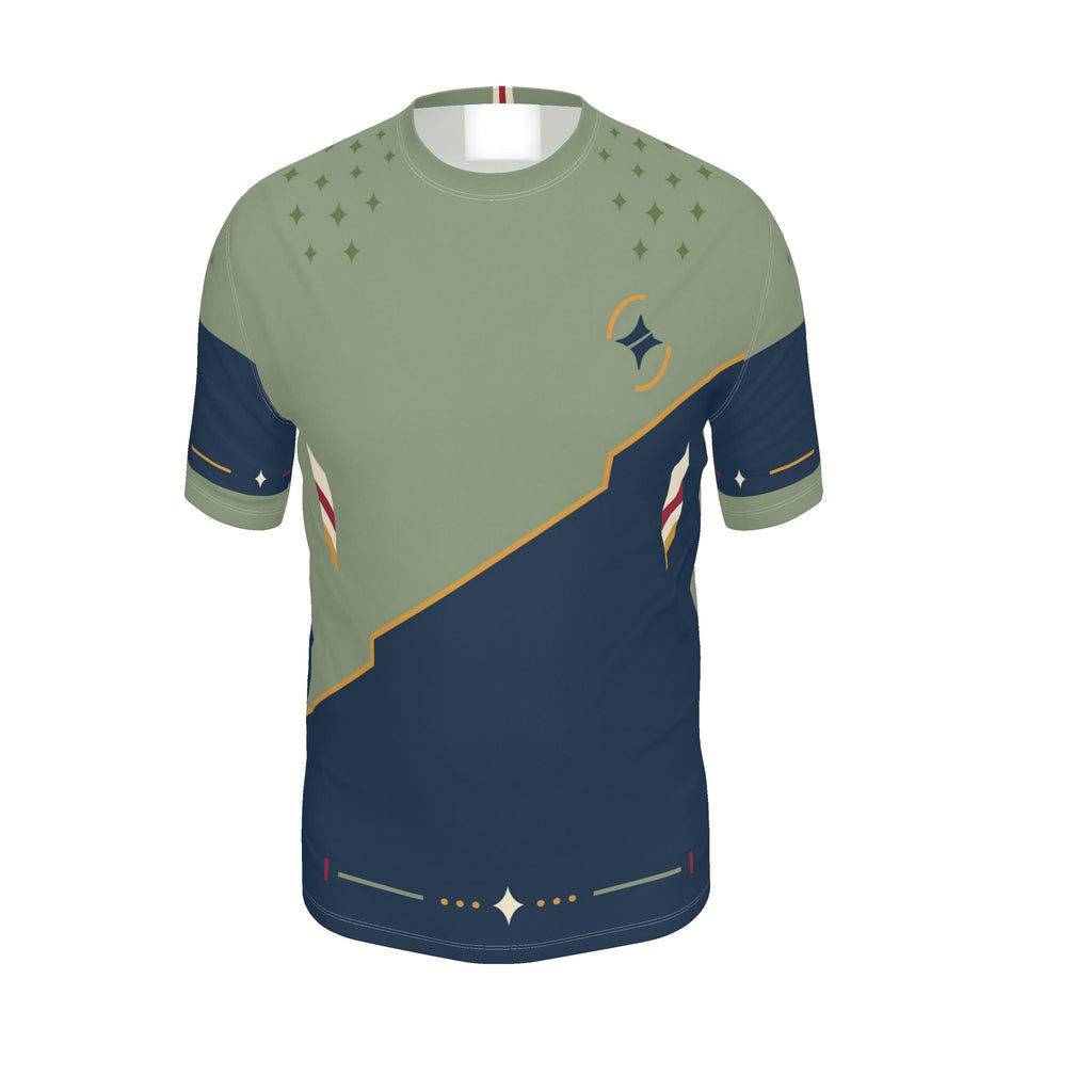 Sage Crestline Regular-Fit Cotton T-Shirt — original garment front three-quarter view