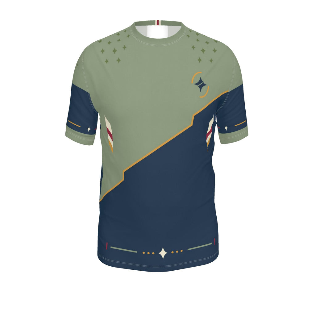 Sage Crestline Regular-Fit Cotton T-Shirt — original garment front view