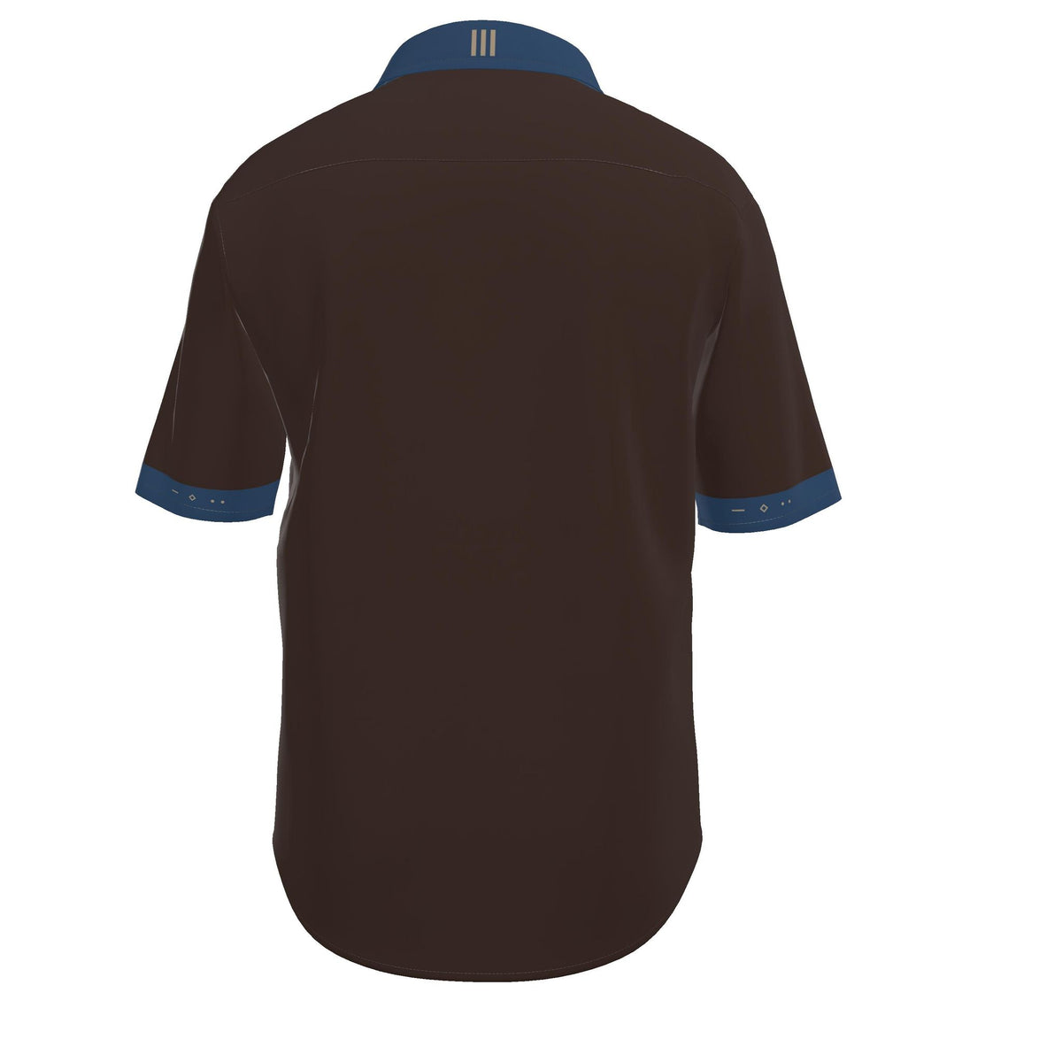 Espresso Denim Luxury Cotton Satin Button-Up Shirt