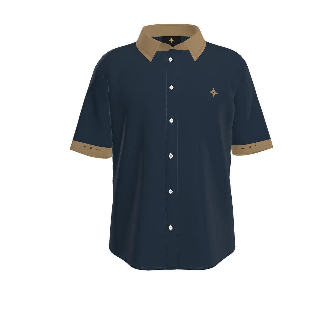 Ink Camel Luxury Cotton Satin Button-Up Shirt
