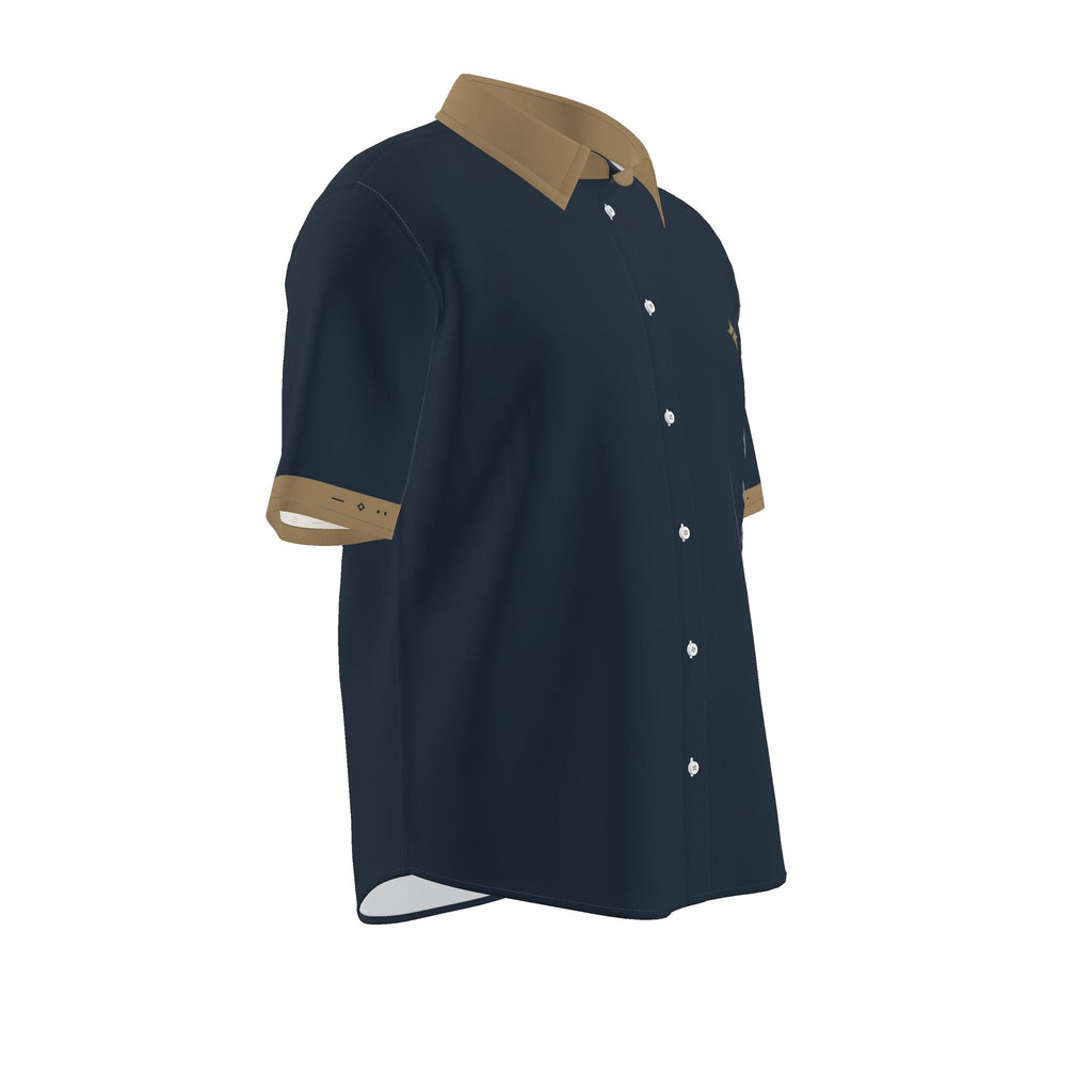 Ink Camel Luxury Cotton Satin Button-Up Shirt