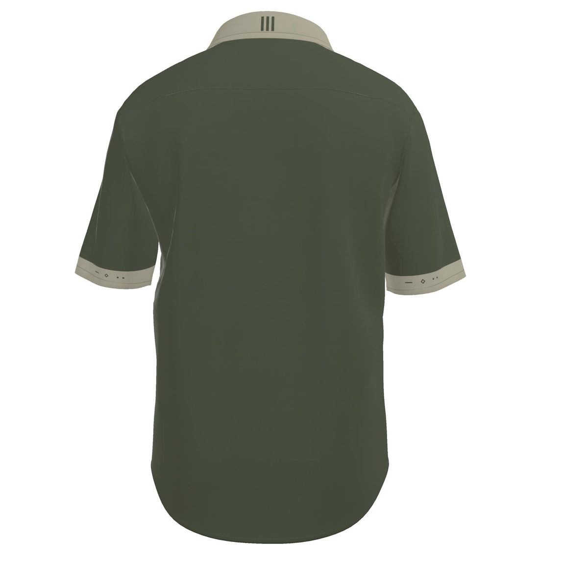 Olive Stone Luxury Cotton Satin Button-Up Shirt