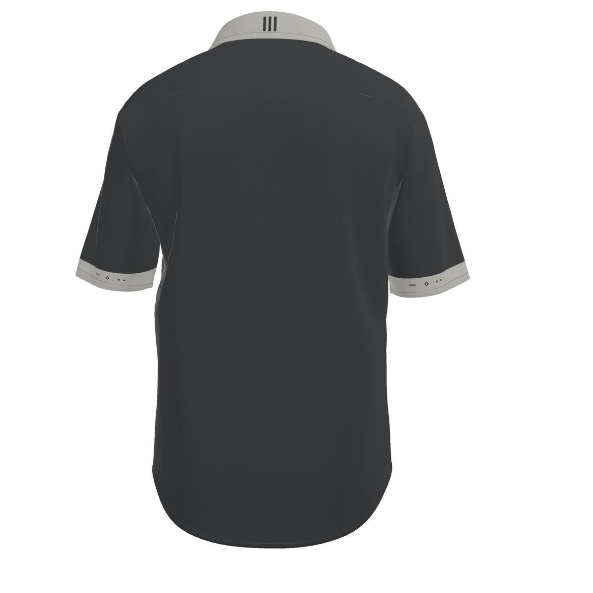 Graphite Pearl Luxury Cotton Satin Button-Up Shirt