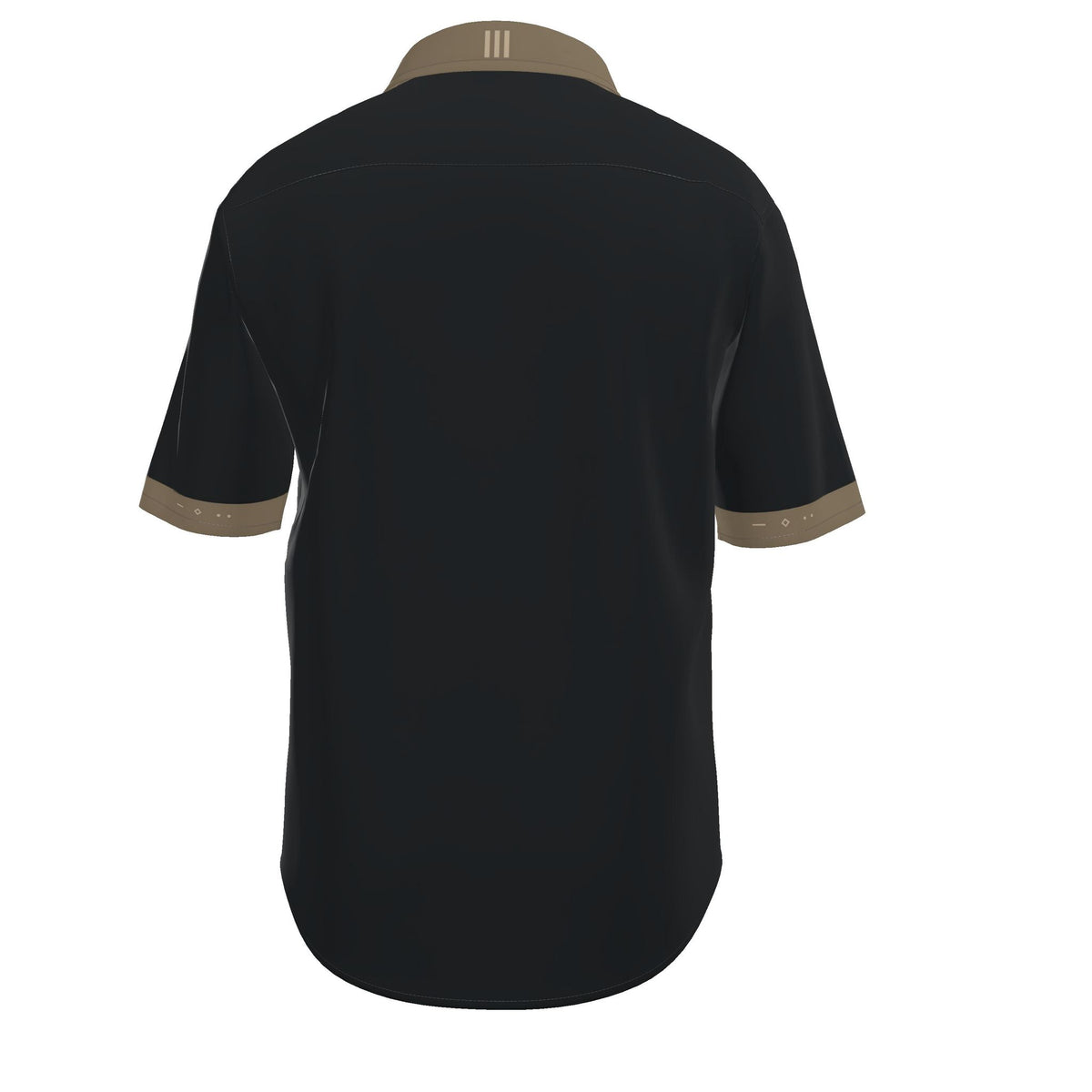 Obsidian Bronze Luxury Cotton Satin Button-Up Shirt