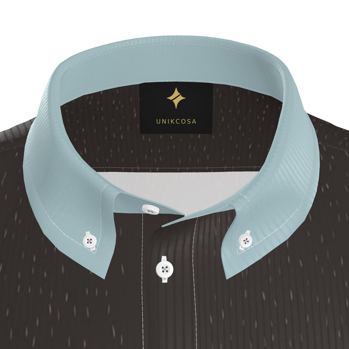 Espresso Mist Luxury 100% Silk Satin Button-Down Shirt