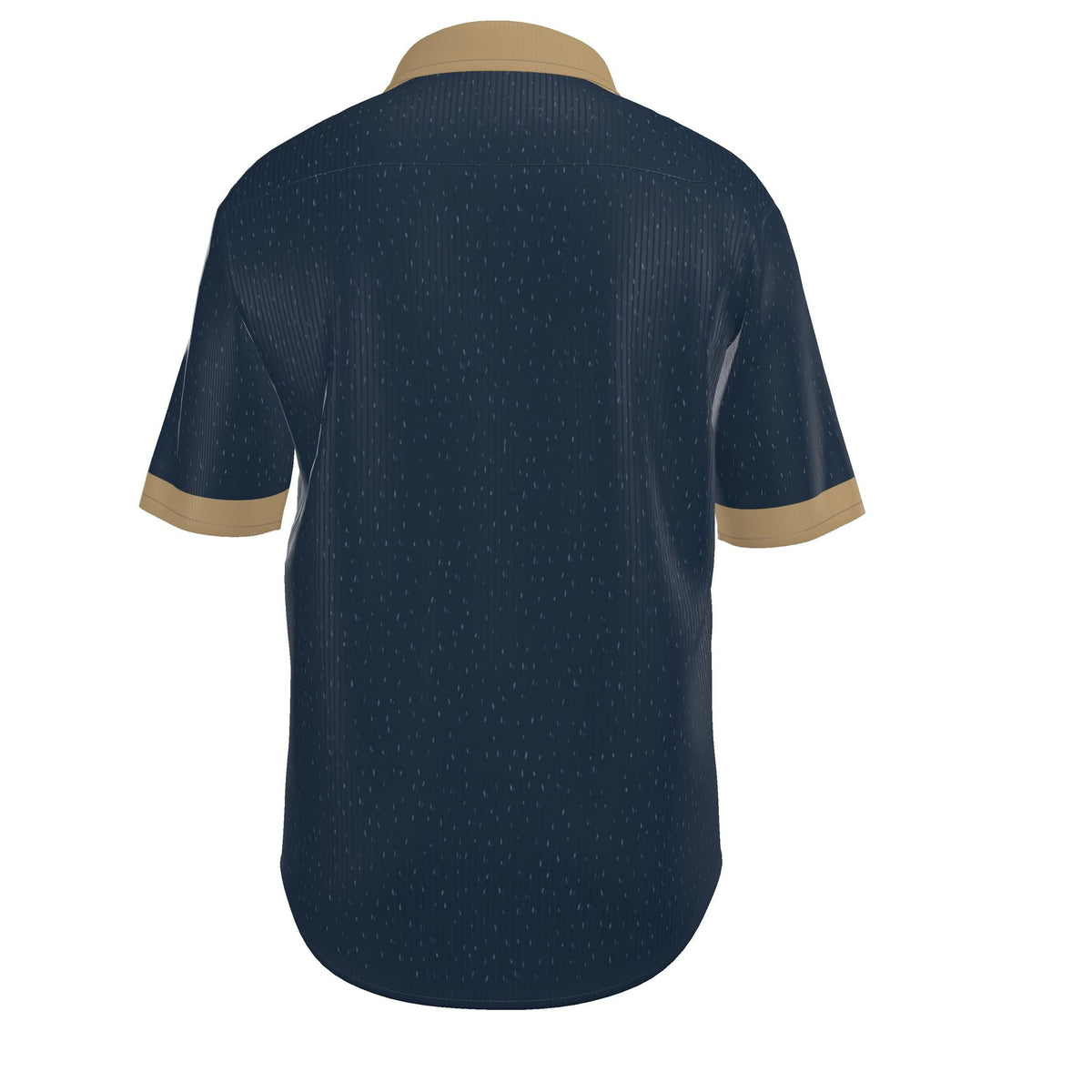 Midnight Camel Luxury 100% Silk Satin Button-Down Shirt