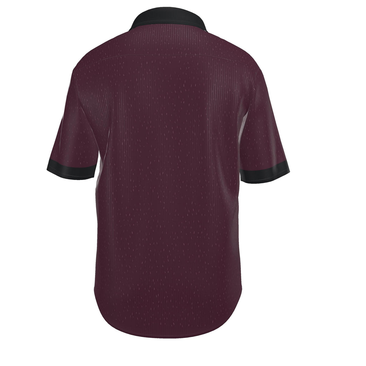 Burgundy Noir Luxury 100% Silk Satin Button-Down Shirt