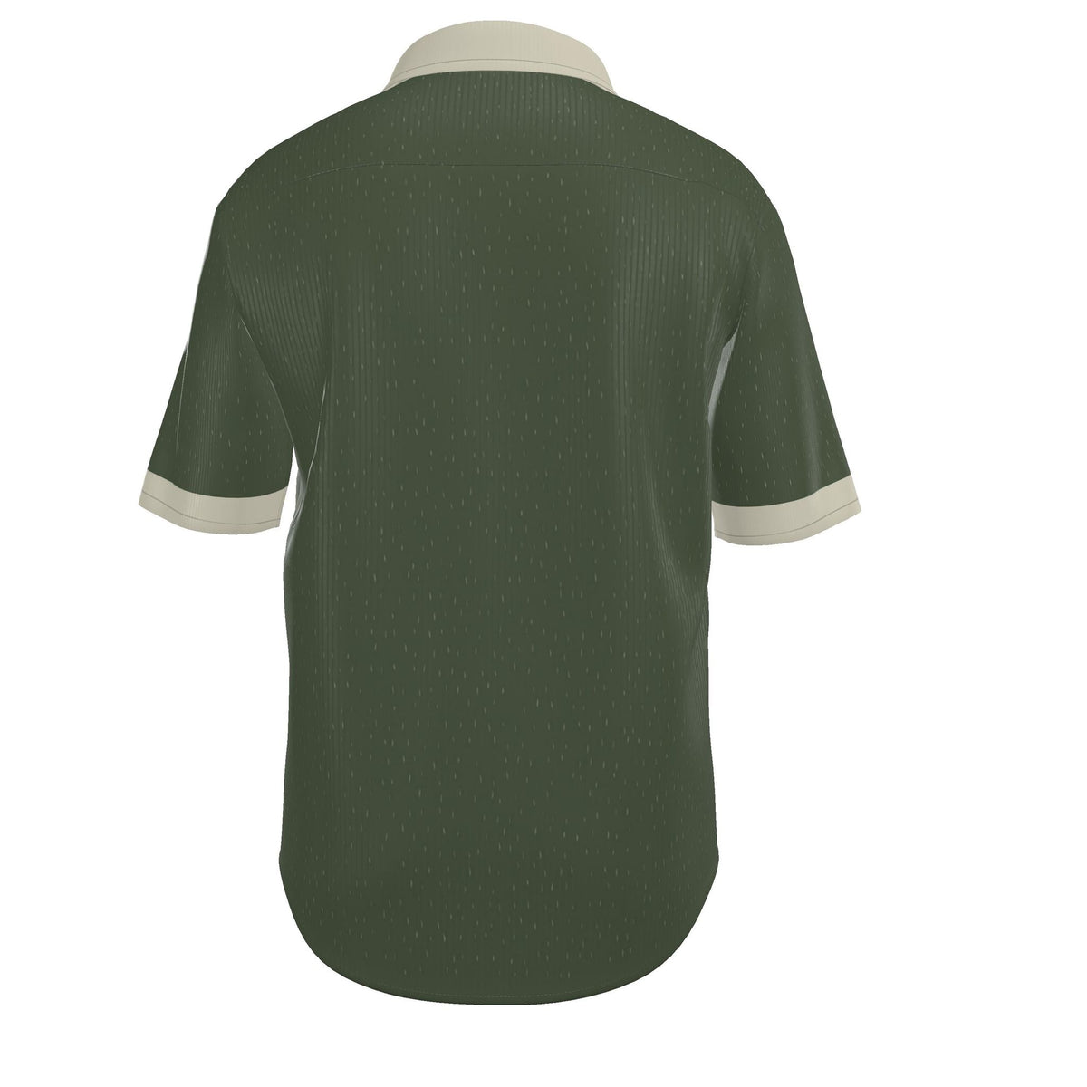 Olive Porcelain Luxury 100% Silk Satin Button-Down Shirt