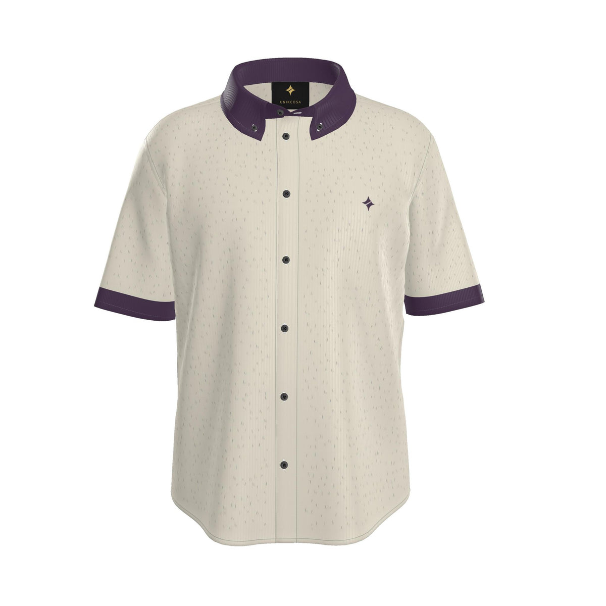 Pearl Aubergine Luxury 100% Silk Satin Button-Down Shirt