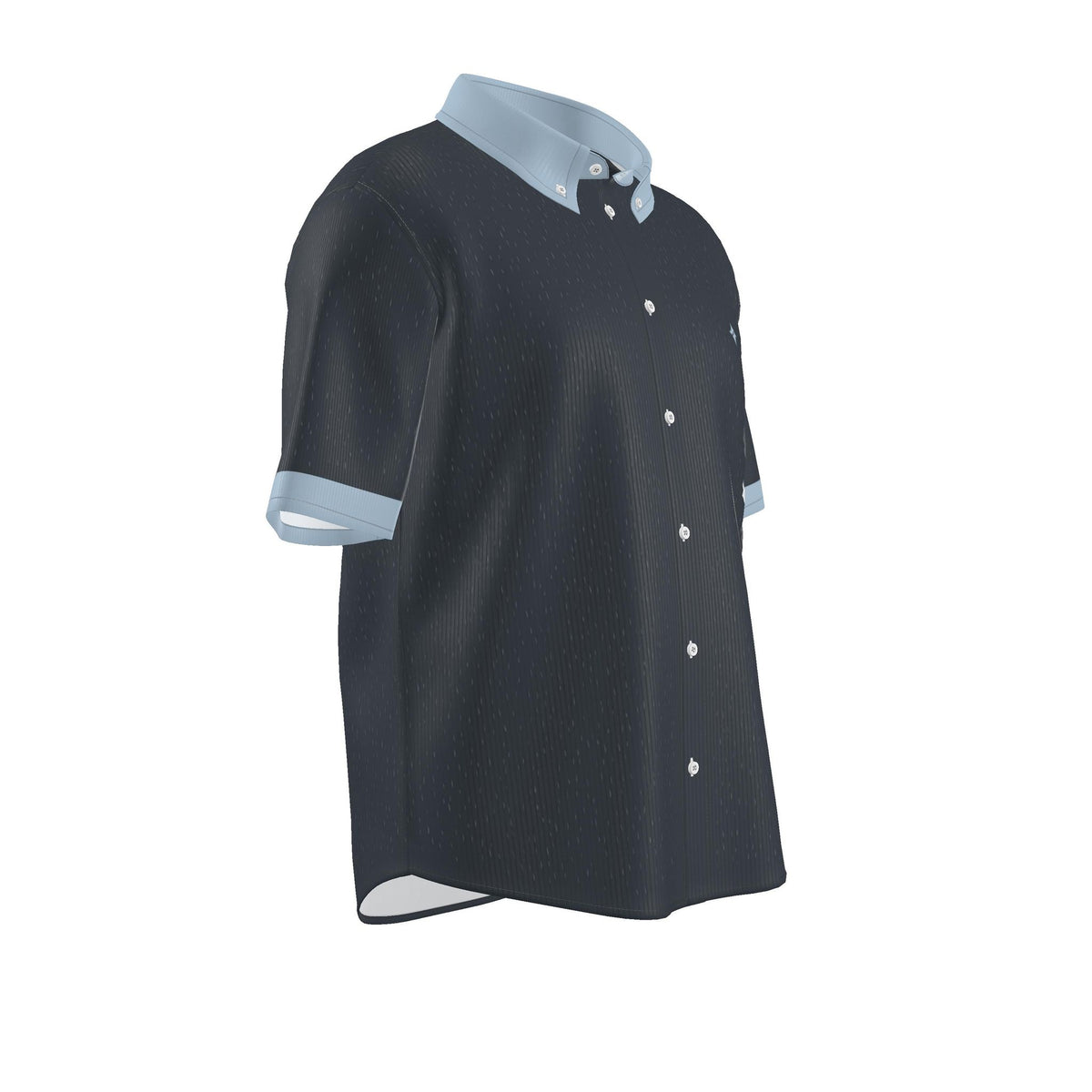 Graphite Ice Luxury 100% Silk Satin Button-Down Shirt