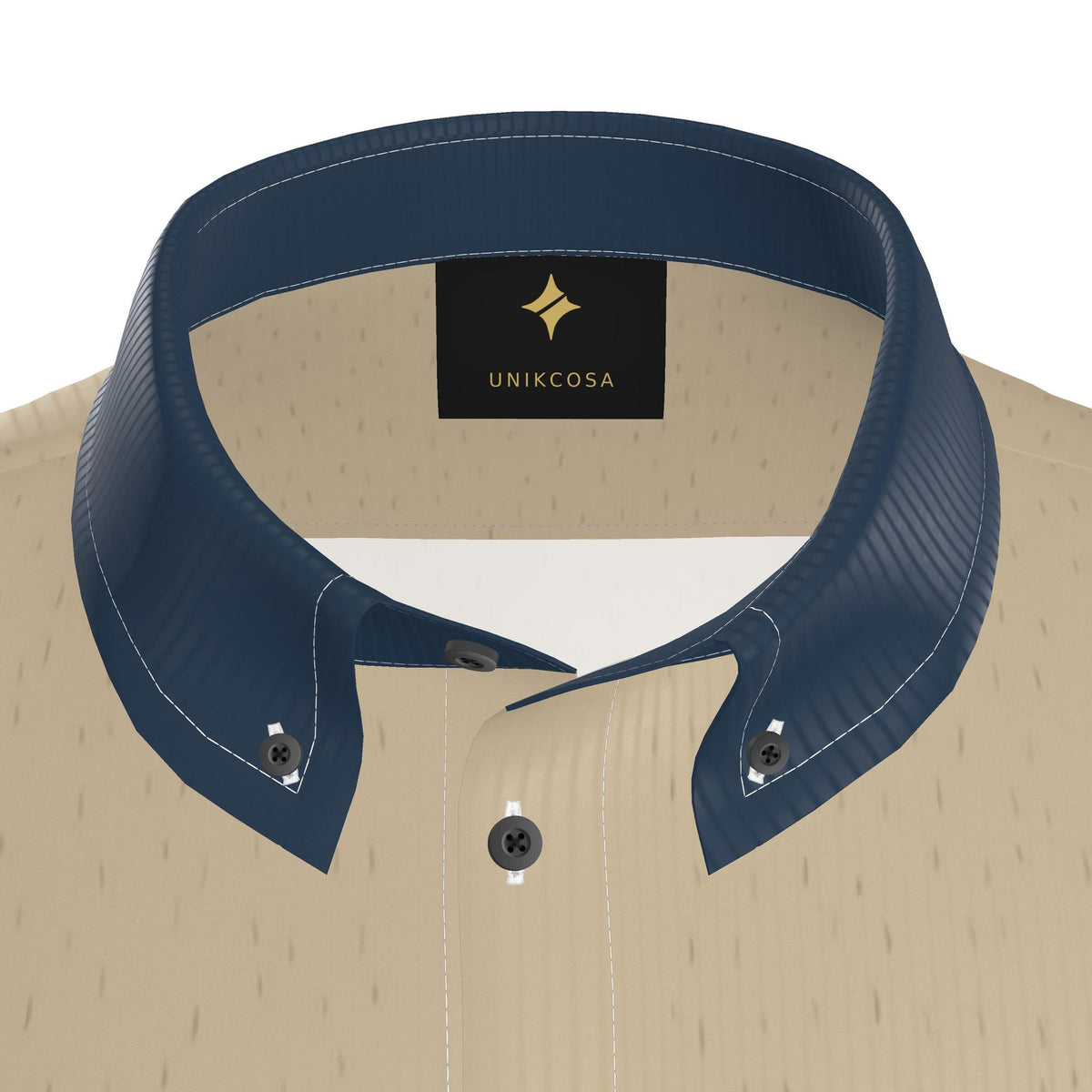 Sand Marine Luxury 100% Silk Satin Button-Down Shirt
