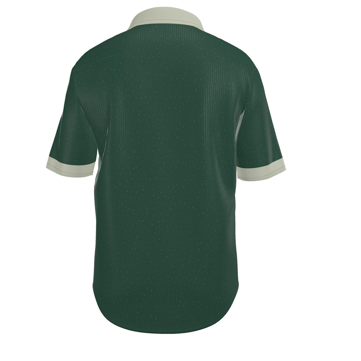 Forest Oyster Luxury 100% Silk Satin Button-Down Shirt