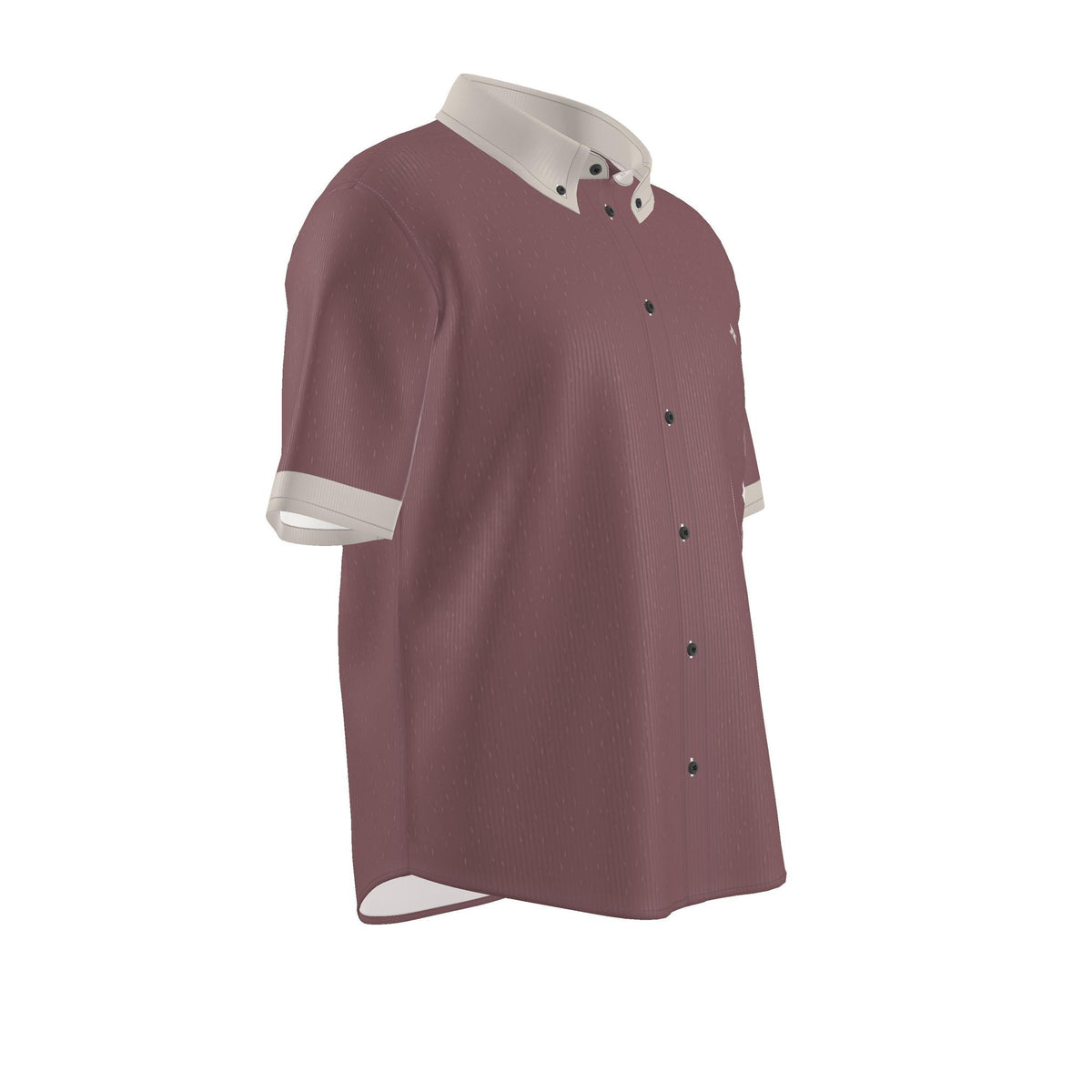 Rosewood Pearl Luxury 100% Silk Satin Button-Down Shirt
