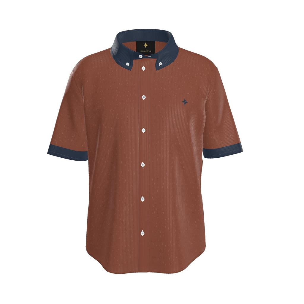 Auburn Night Luxury 100% Silk Satin Button-Down Shirt
