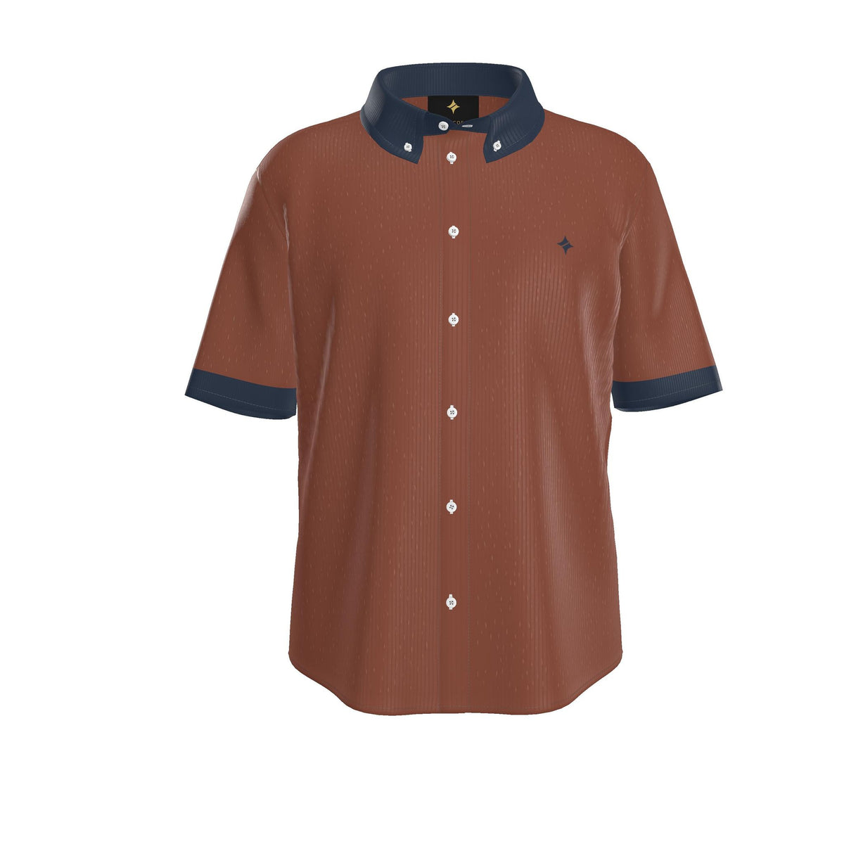 Auburn Night Luxury 100% Silk Satin Button-Down Shirt