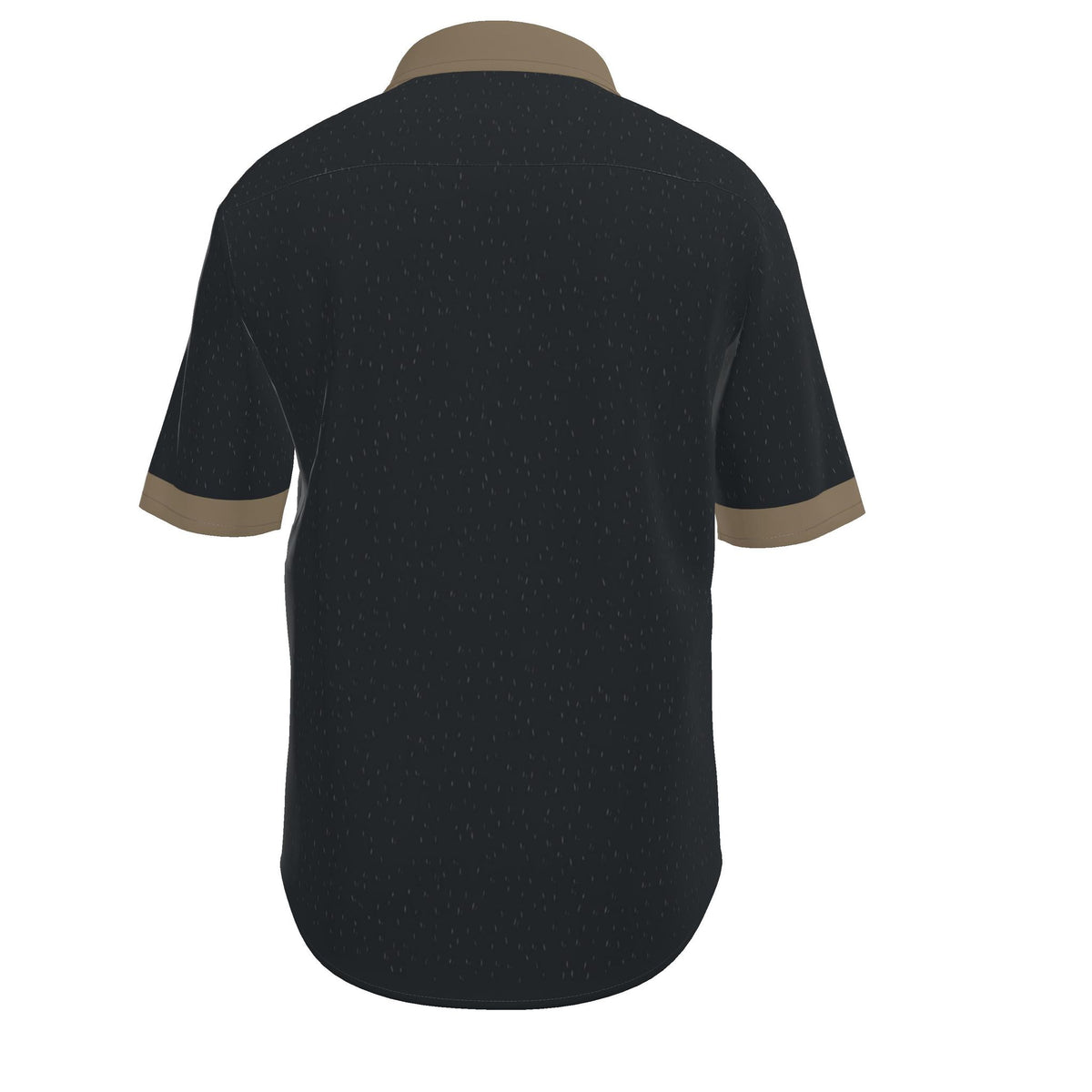 Obsidian Bronze Luxury 100% Silk Satin Button-Down Shirt