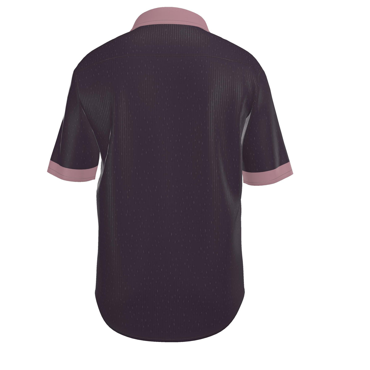 Aubergine Rose Luxury 100% Silk Satin Button-Down Shirt