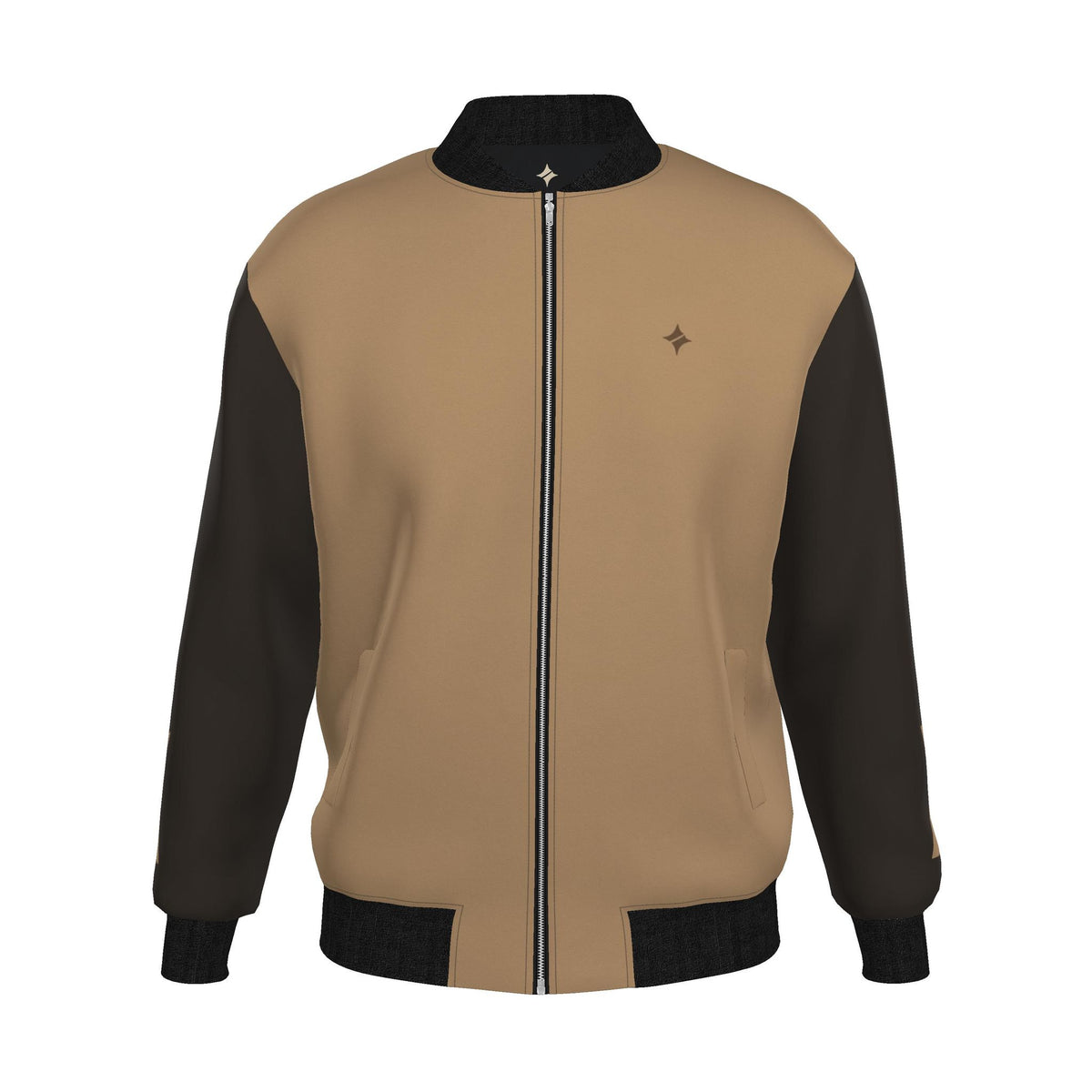 Sandglass Atelier Luxury Duchess Satin Bomber Jacket