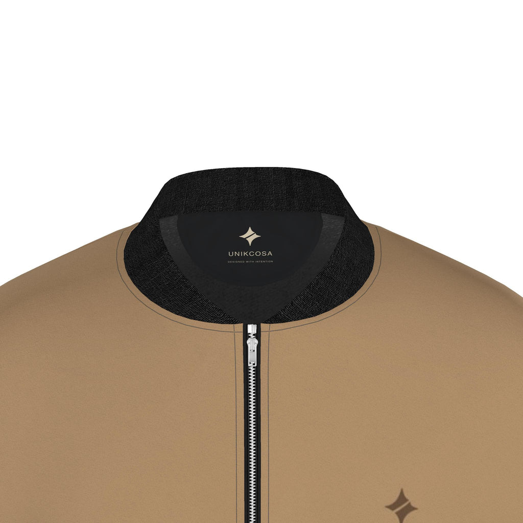 Sandglass Atelier Luxury Duchess Satin Bomber Jacket