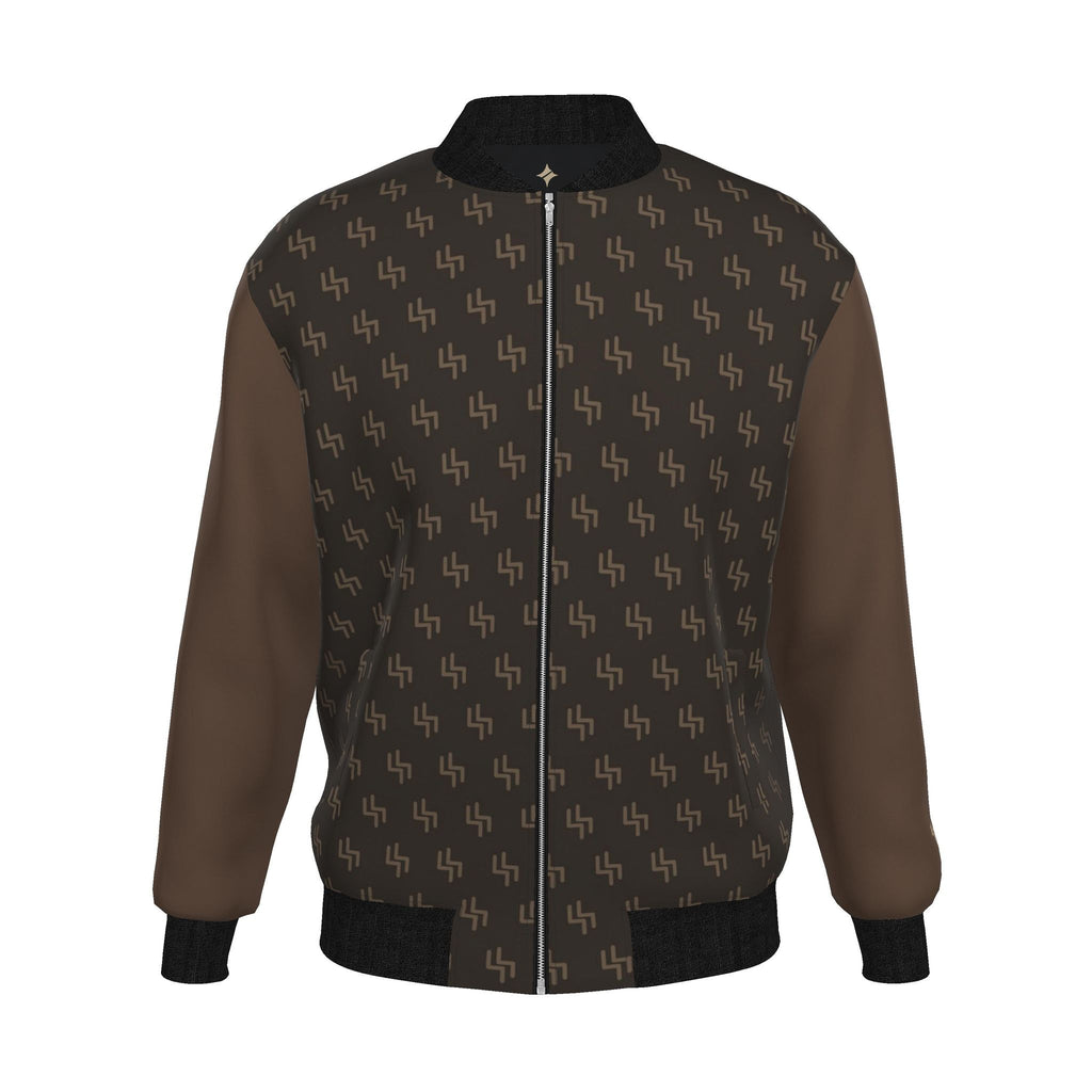 Bronze Loom Luxury Duchess Satin Bomber Jacket