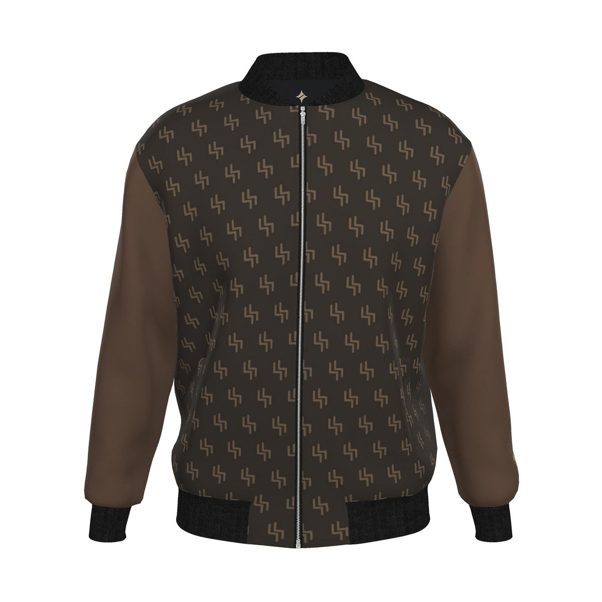 Bronze Loom Luxury Duchess Satin Bomber Jacket