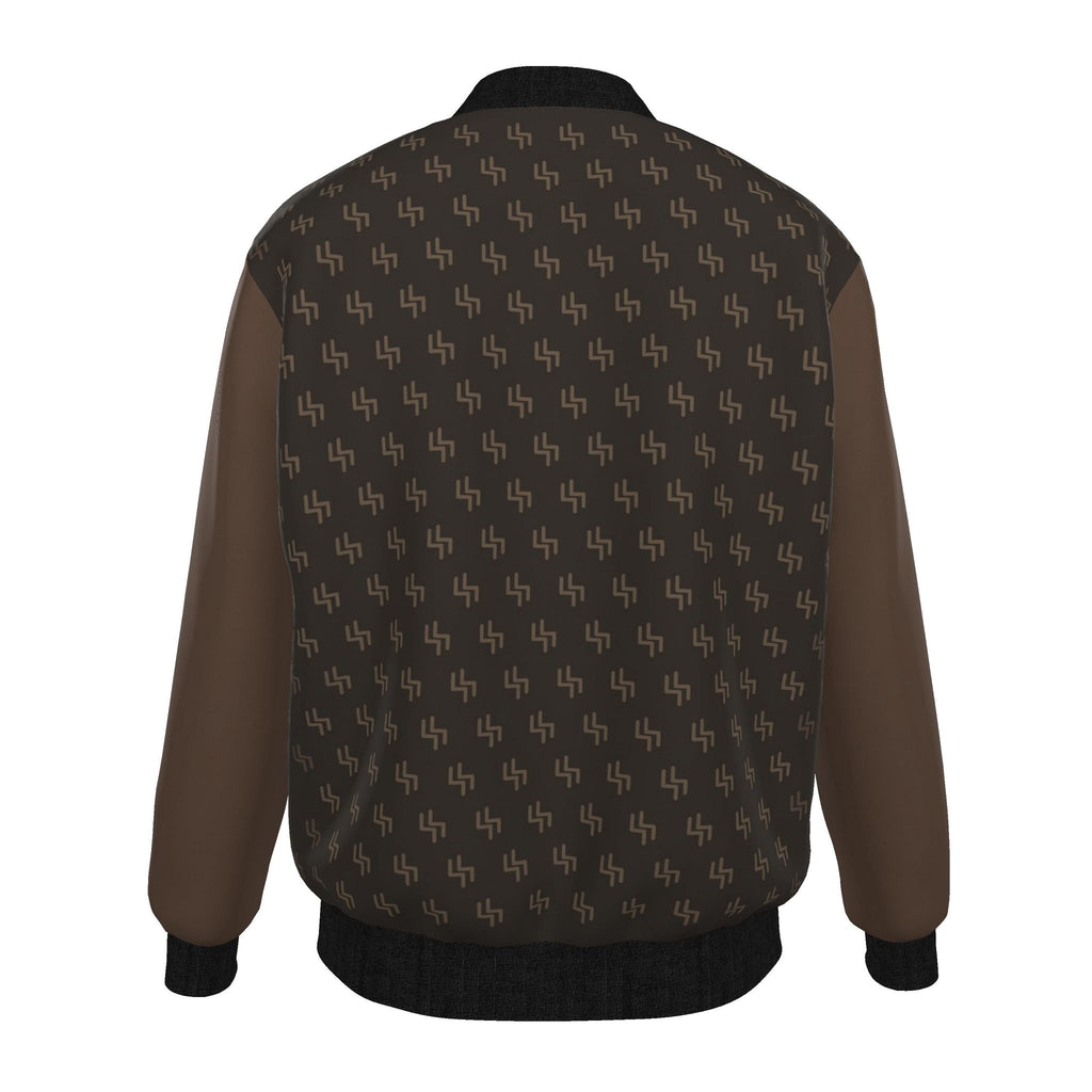 Bronze Loom Luxury Duchess Satin Bomber Jacket