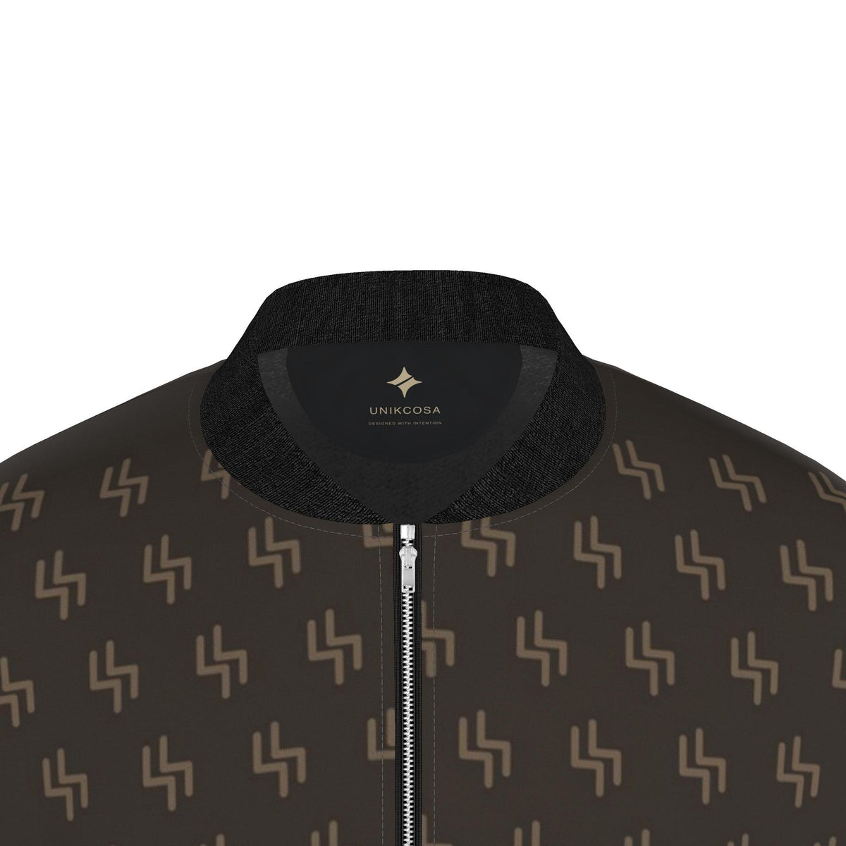 Bronze Loom Luxury Duchess Satin Bomber Jacket