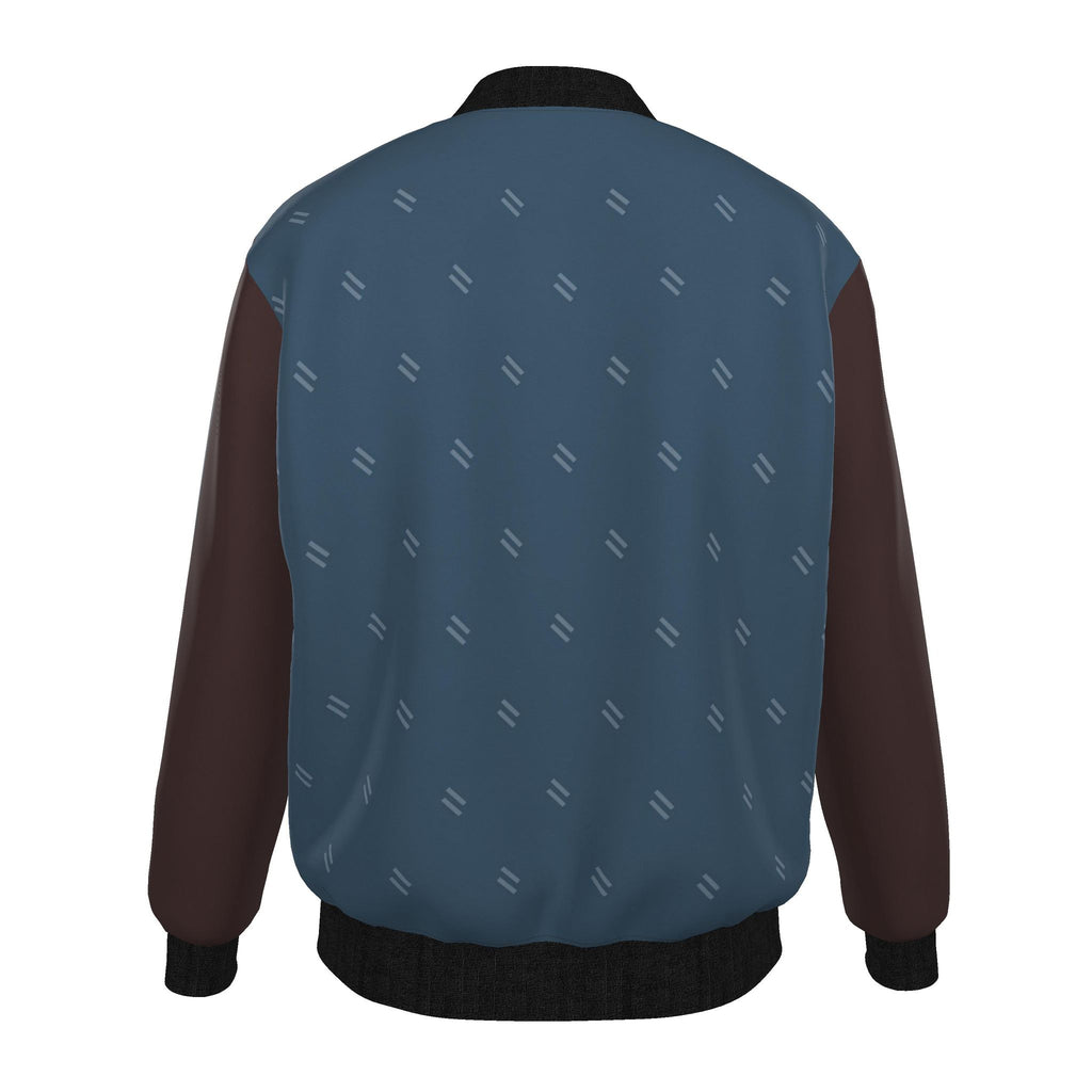 Denim Rosewood Luxury Duchess Satin Bomber Jacket