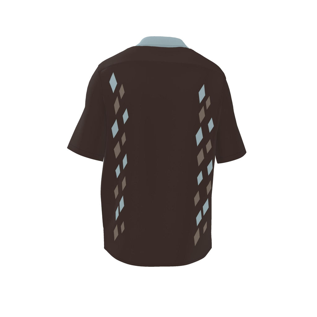 Cocoa Glacier: original shirt back garment view.
