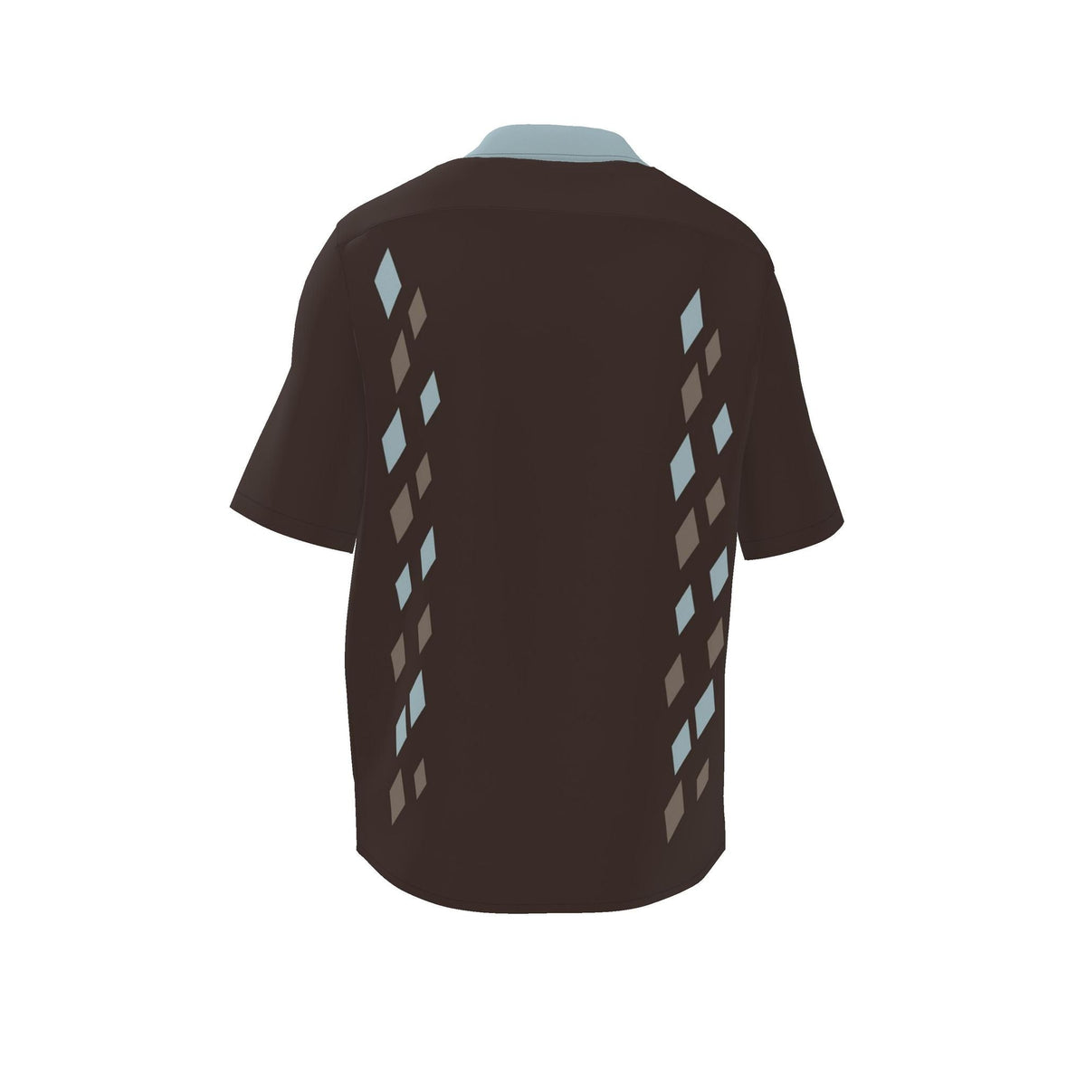 Cocoa Glacier: original shirt back garment view.