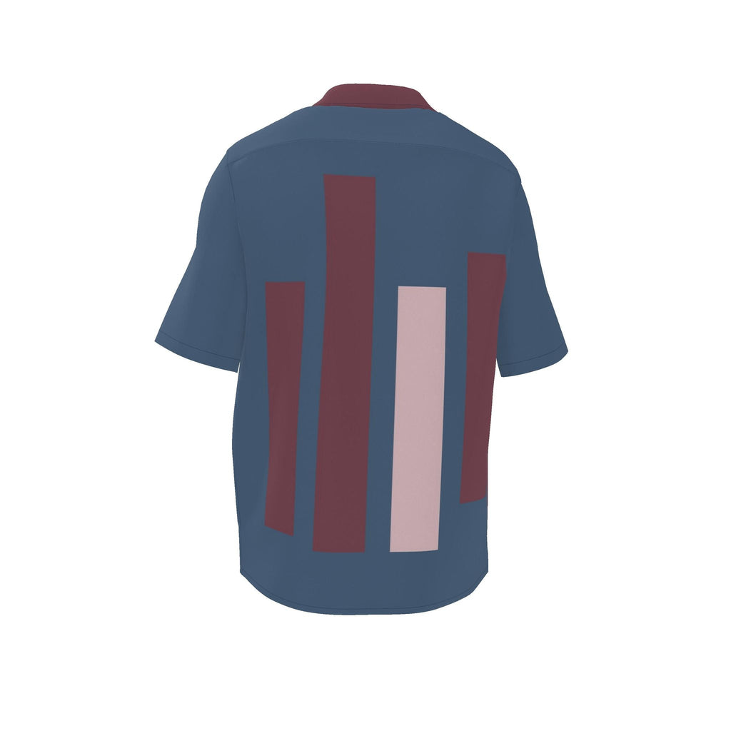 Indigo Rosewood: original shirt back garment view.